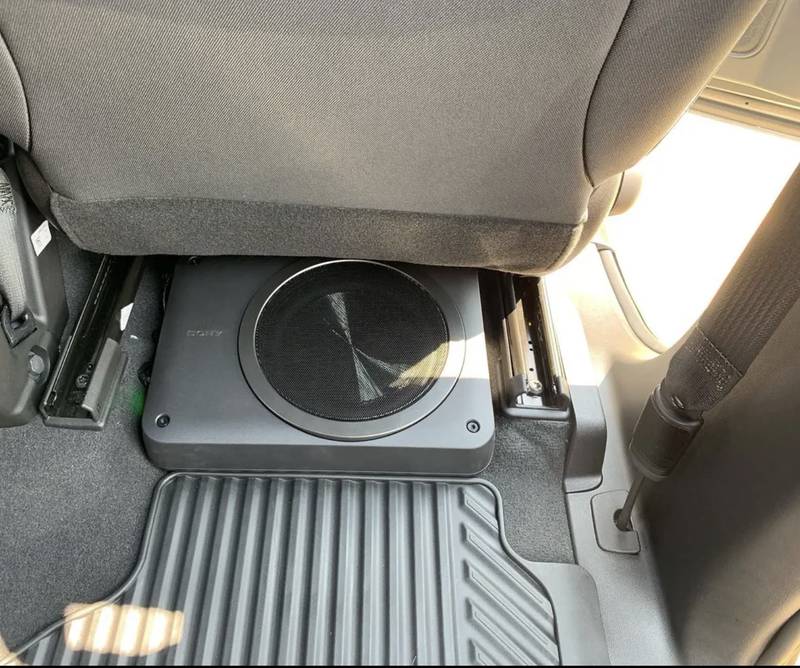 Compact under-seat subwoofer