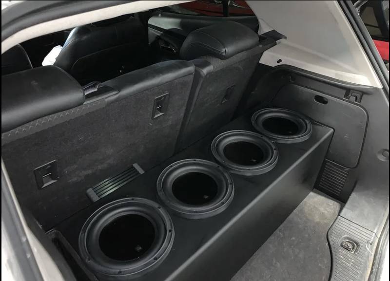 Triple subwoofer trunk install